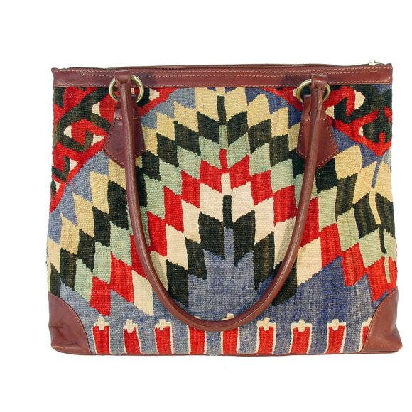 ARTEMIS DESIGN CO. Sumak Kilim Weekender Bag $598 - Picture 2 of 8